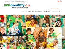 Tablet Screenshot of kidsdentistry.ca